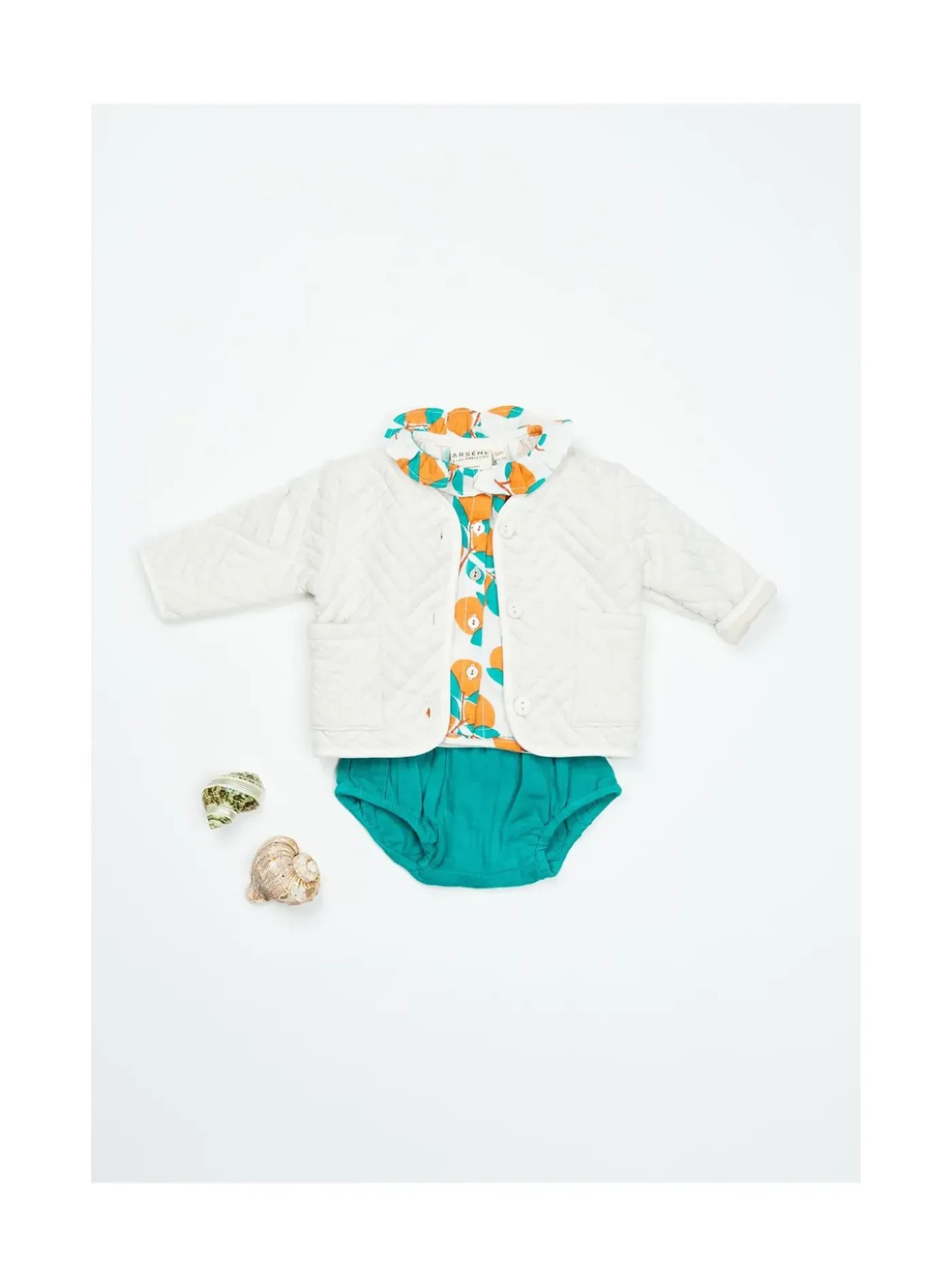 Arsene et les pipelettes Bloomer Bébé Double Voile VERT233 Fashion
