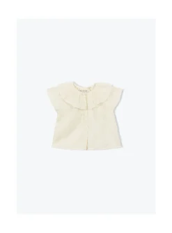 Arsene et les pipelettes Blouse Bébé Col Pierrot ECRU12 New