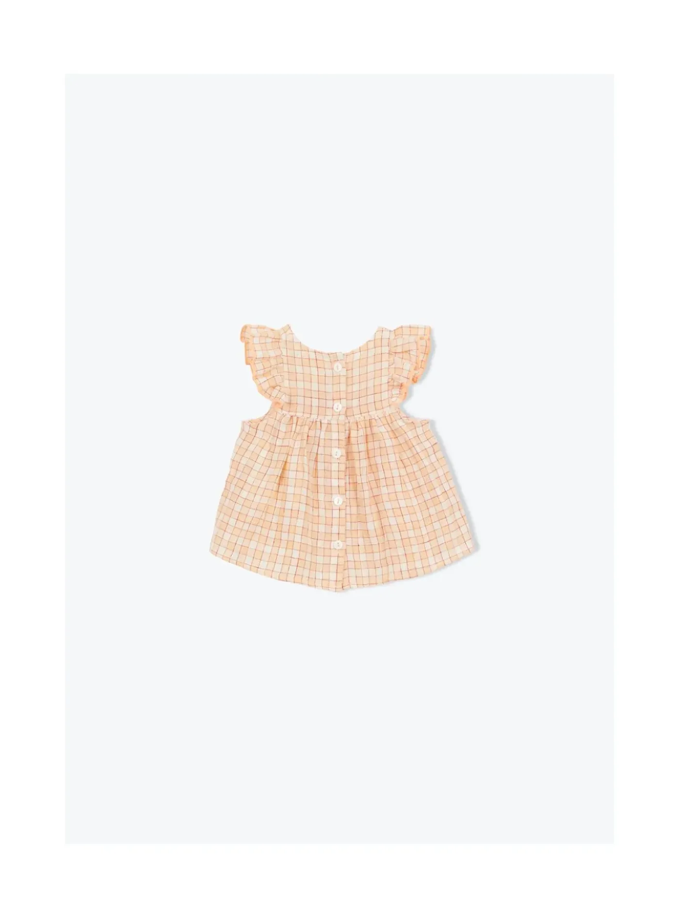 Arsene et les pipelettes Blouse Bébé Petits Carreaux PECHE263 Discount
