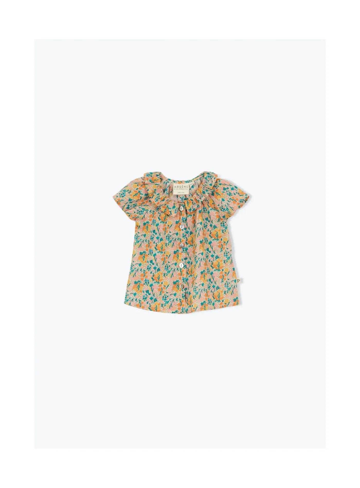 Arsene et les pipelettes Blouse Bebe Fleurs FLEURSECRUES390 Hot