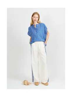Arsene et les pipelettes Blouse Femme Carreaux Discount
