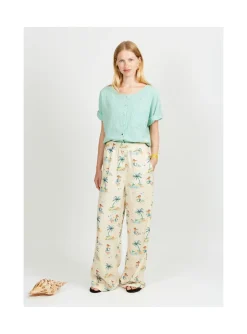 Arsene et les pipelettes Blouse Femme Mini Rayures VERT233 Best