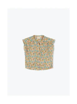 Arsene et les pipelettes Blouse Fleurs FLEURSECRUES390 New