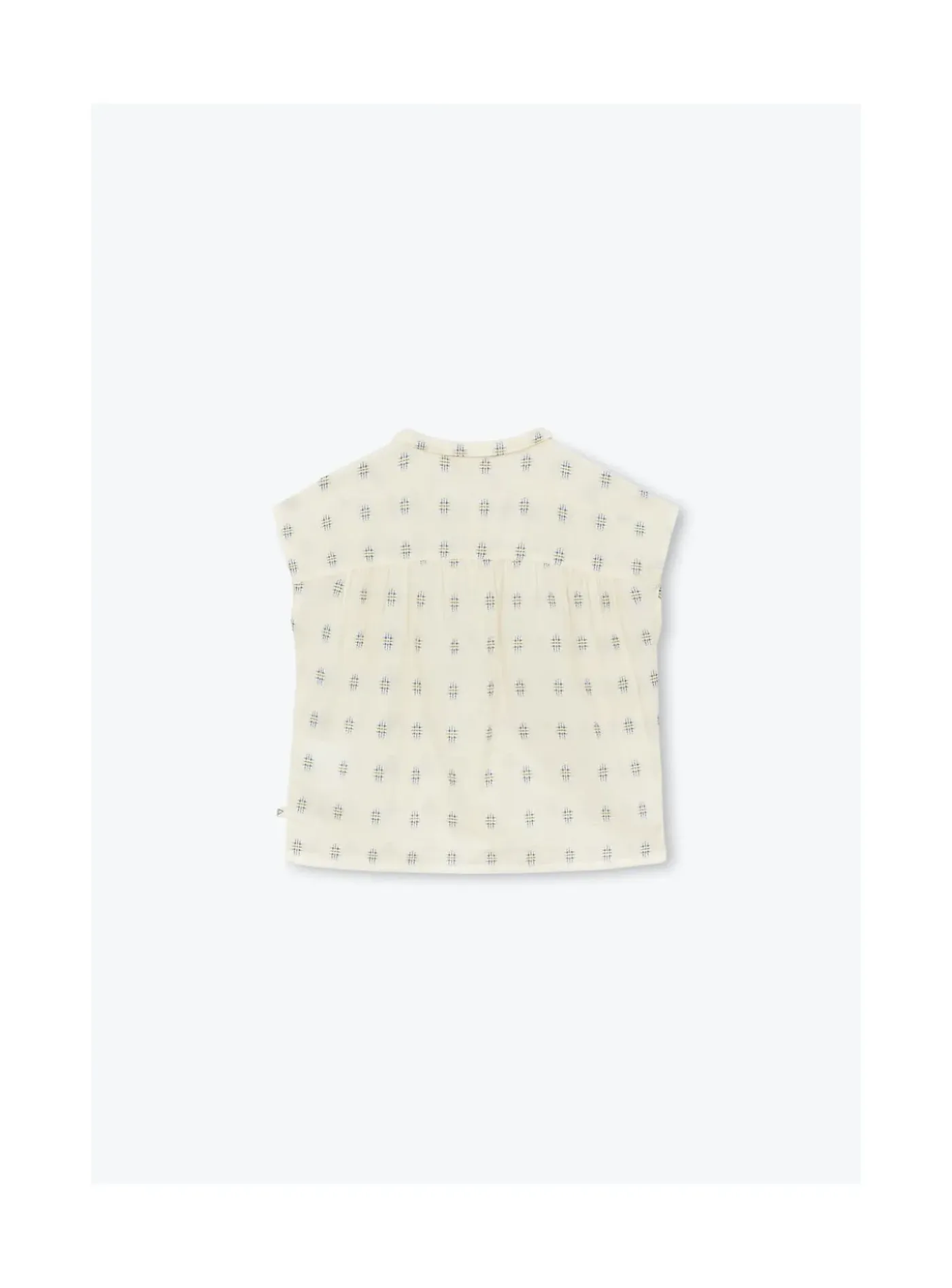 Arsene et les pipelettes Blouse Plumetis BLEU4 Clearance