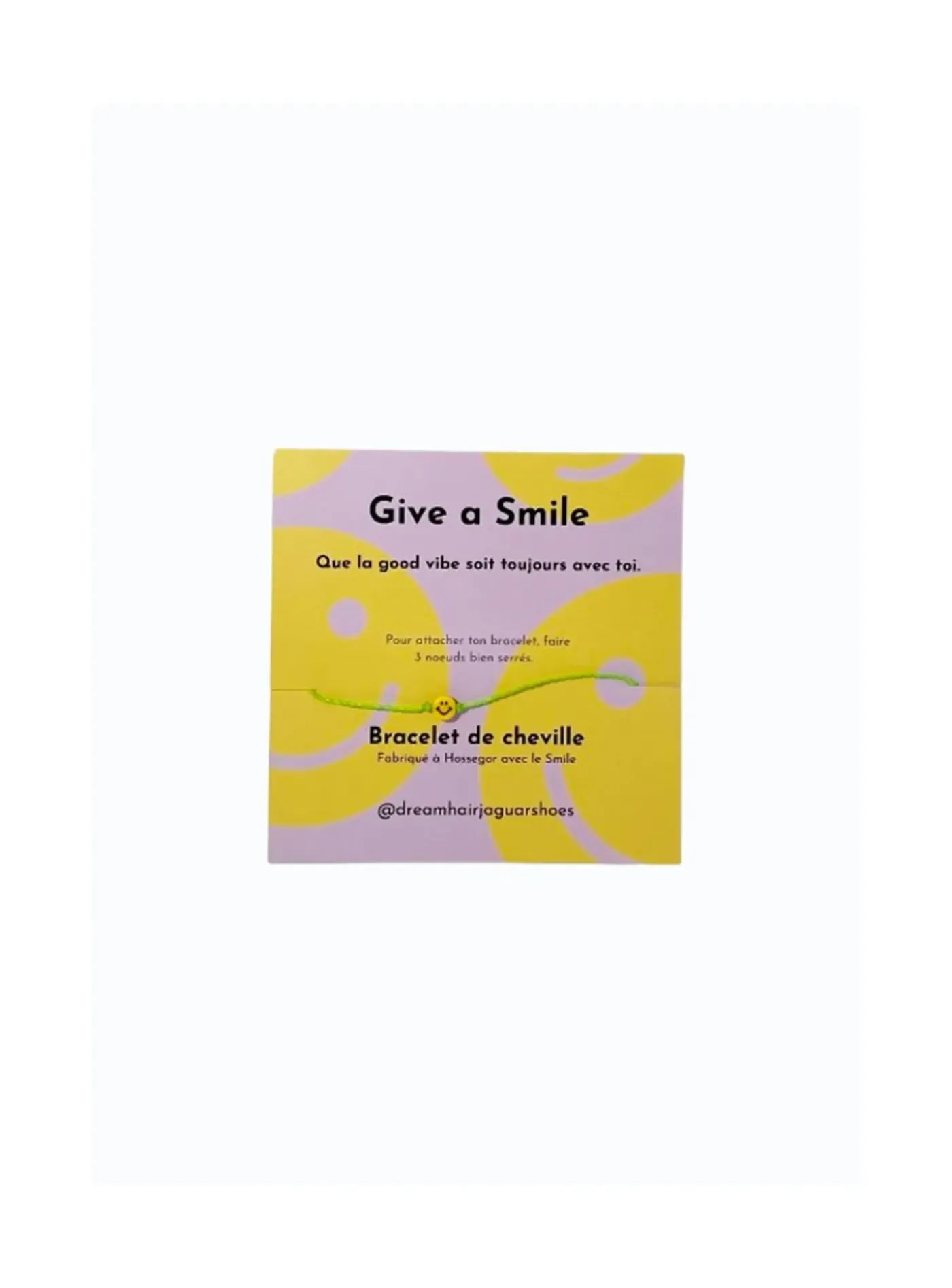 Arsene et les pipelettes Bracelet D'amitié Give A Smile Discount