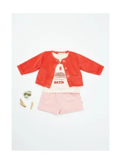 Arsene et les pipelettes Cardigan Bébé éponge ROUGE30 Online