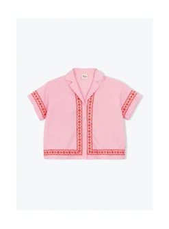 Arsene et les pipelettes Chemise Magnum Femme Broderie ROSE13 Outlet