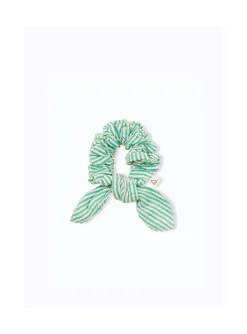 Arsene et les pipelettes Chouchou Noeud Mini Rayures VERT233 Discount