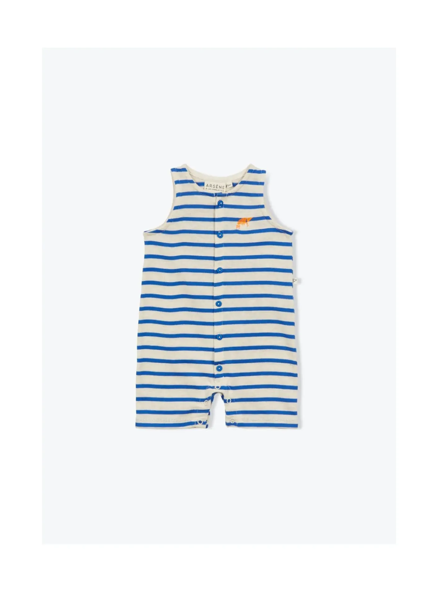 Arsene et les pipelettes Combinaison Bébé Mariniere BLEUELECTRIC300 New