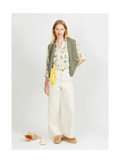 Arsene et les pipelettes Gilet Sans Manche Femme VERTGRIS320 Fashion