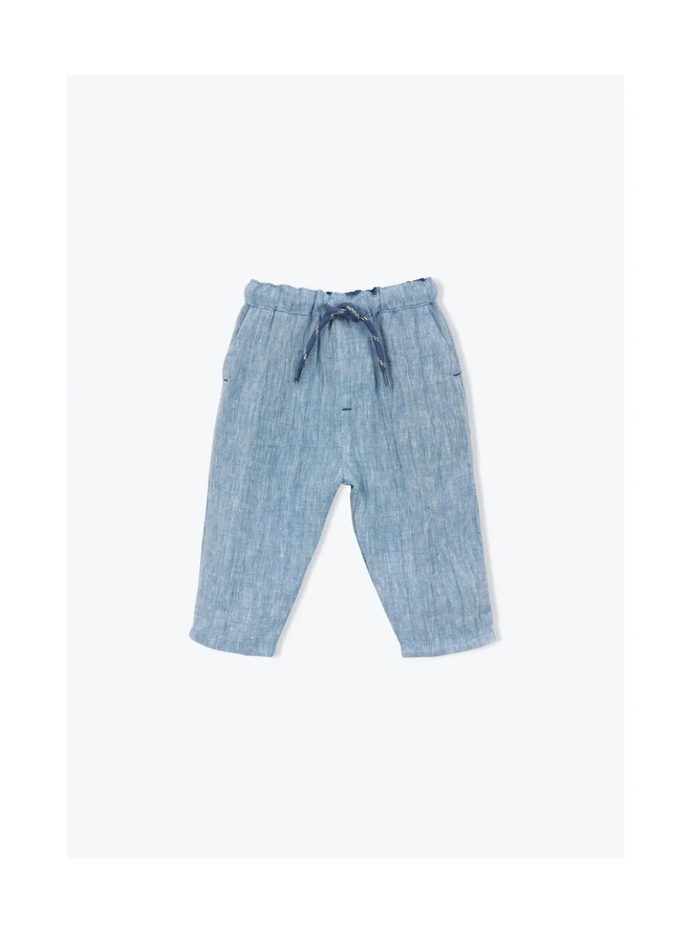 Arsene et les pipelettes Pantalon Bébé Lin Chiné BLEU4 Hot