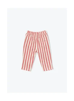 Arsene et les pipelettes Pantalon Bébé Rayures Transat ROUGE30 Best