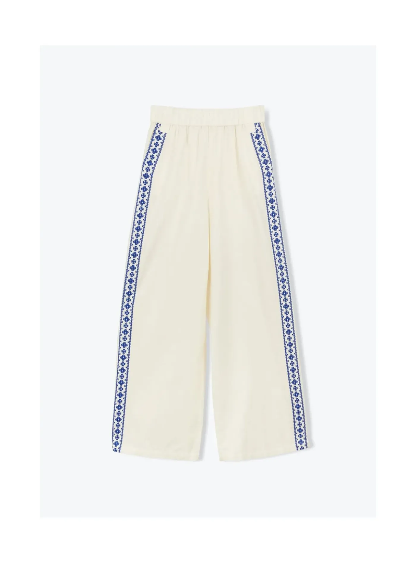 Arsene et les pipelettes Pantalon Femme Broderie ECRU12 New