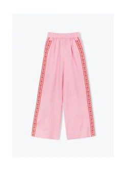 Arsene et les pipelettes Pantalon Femme Broderie ROSE13 Discount