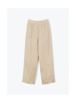 Arsene et les pipelettes Pantalon Femme Lin Chiné BEIGECHINÉ Fashion