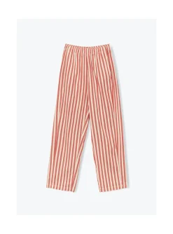 Arsene et les pipelettes Pantalon Femme Rayures Transat ROUGE30 Best