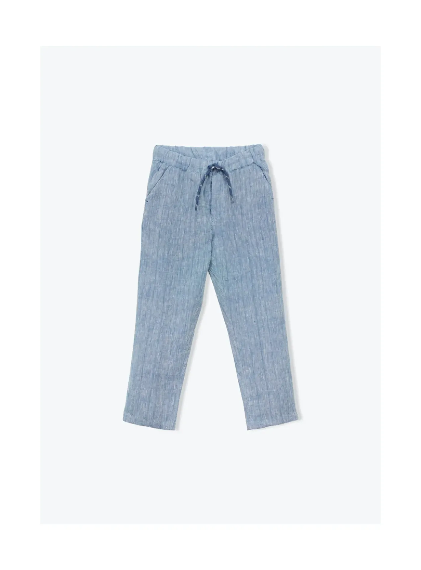 Arsene et les pipelettes Pantalon Lin Chine BLEU4 New
