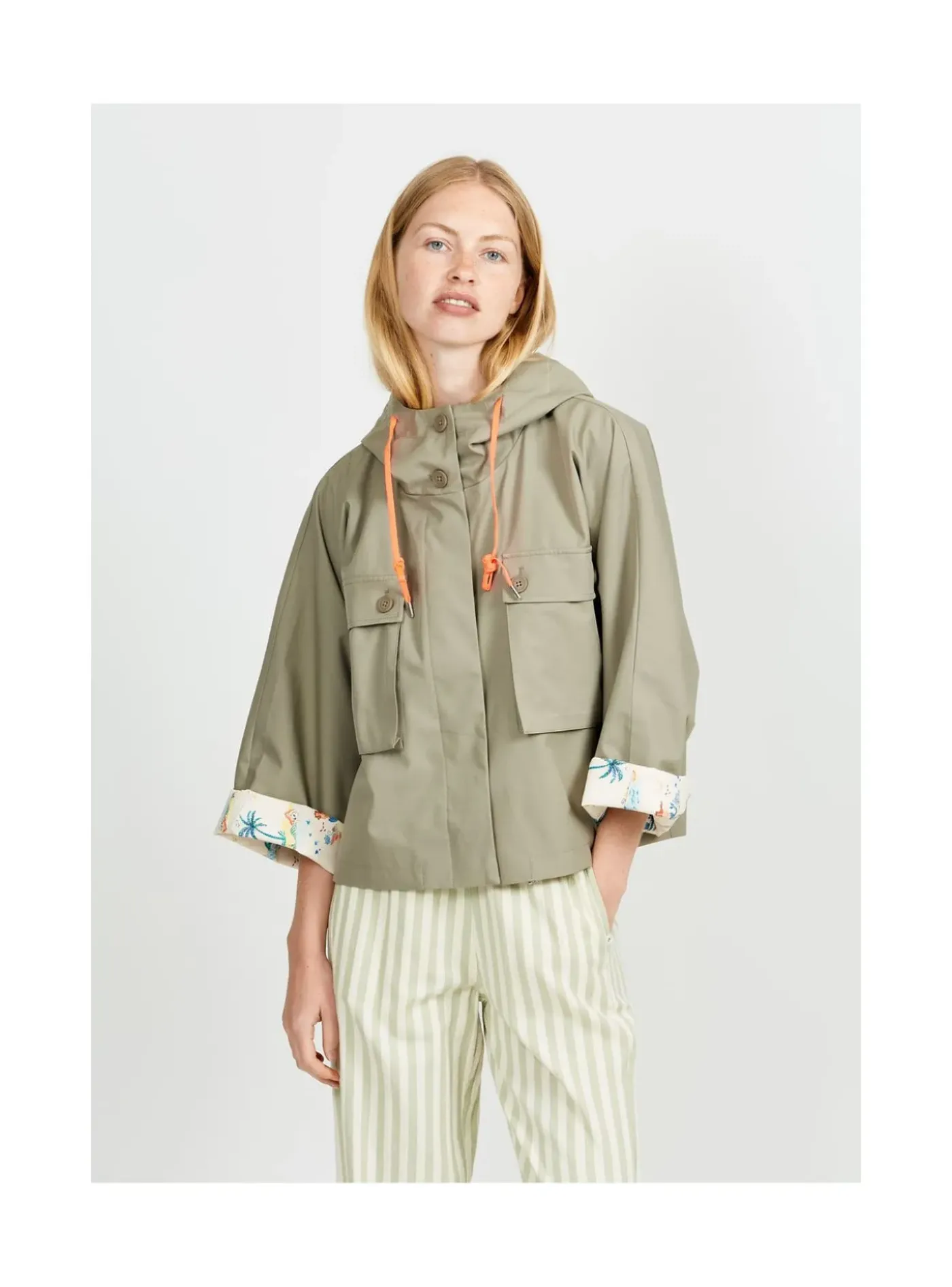 Arsene et les pipelettes Parka Capuche Femme VERTTEA321 New