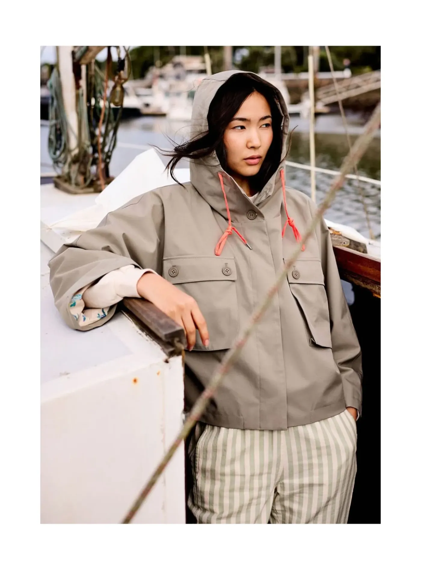 Arsene et les pipelettes Parka Capuche Femme VERTTEA321 New