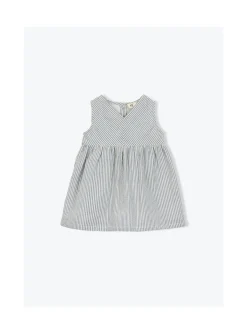 Arsene et les pipelettes Robe Bébé Mini Rayures BLEU4 Outlet