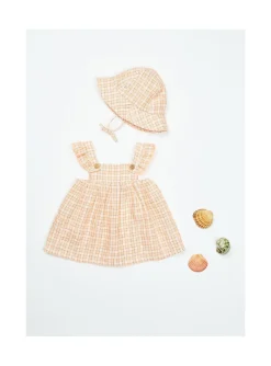 Arsene et les pipelettes Robe Bretelles Bébé Carreaux PECHE263 Online