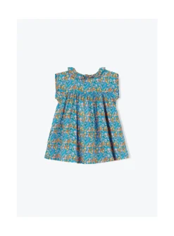 Arsene et les pipelettes Robe Collerette Bébé Fleurs FLEURSBLEUES391 Hot