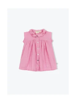 Arsene et les pipelettes Robe Collerettte Bébé Double V ROSE13 Best