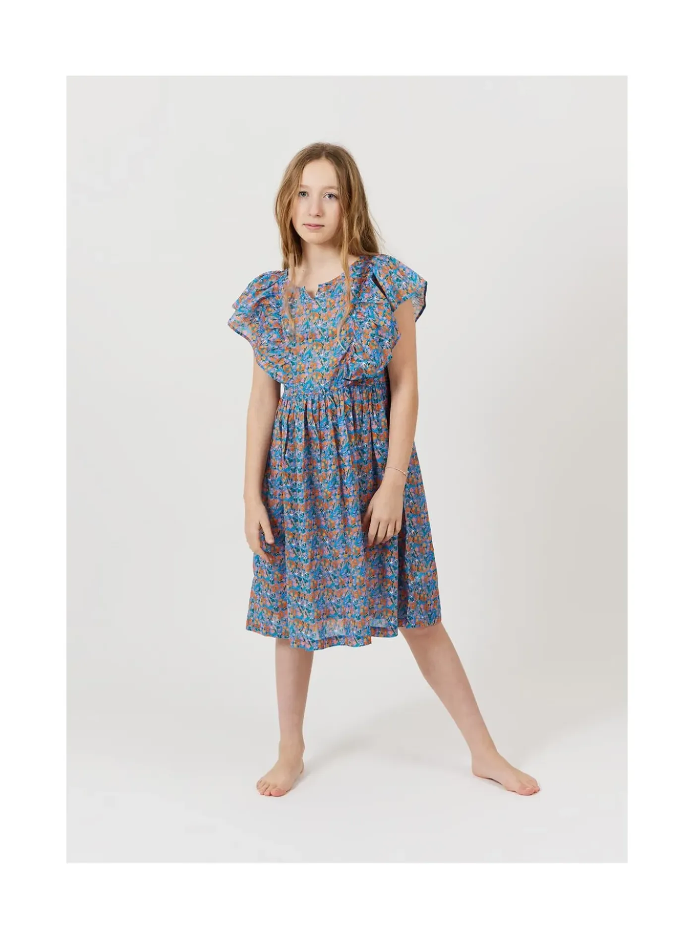Arsene et les pipelettes Robe Fleurs FLEURSBLEUES391 New