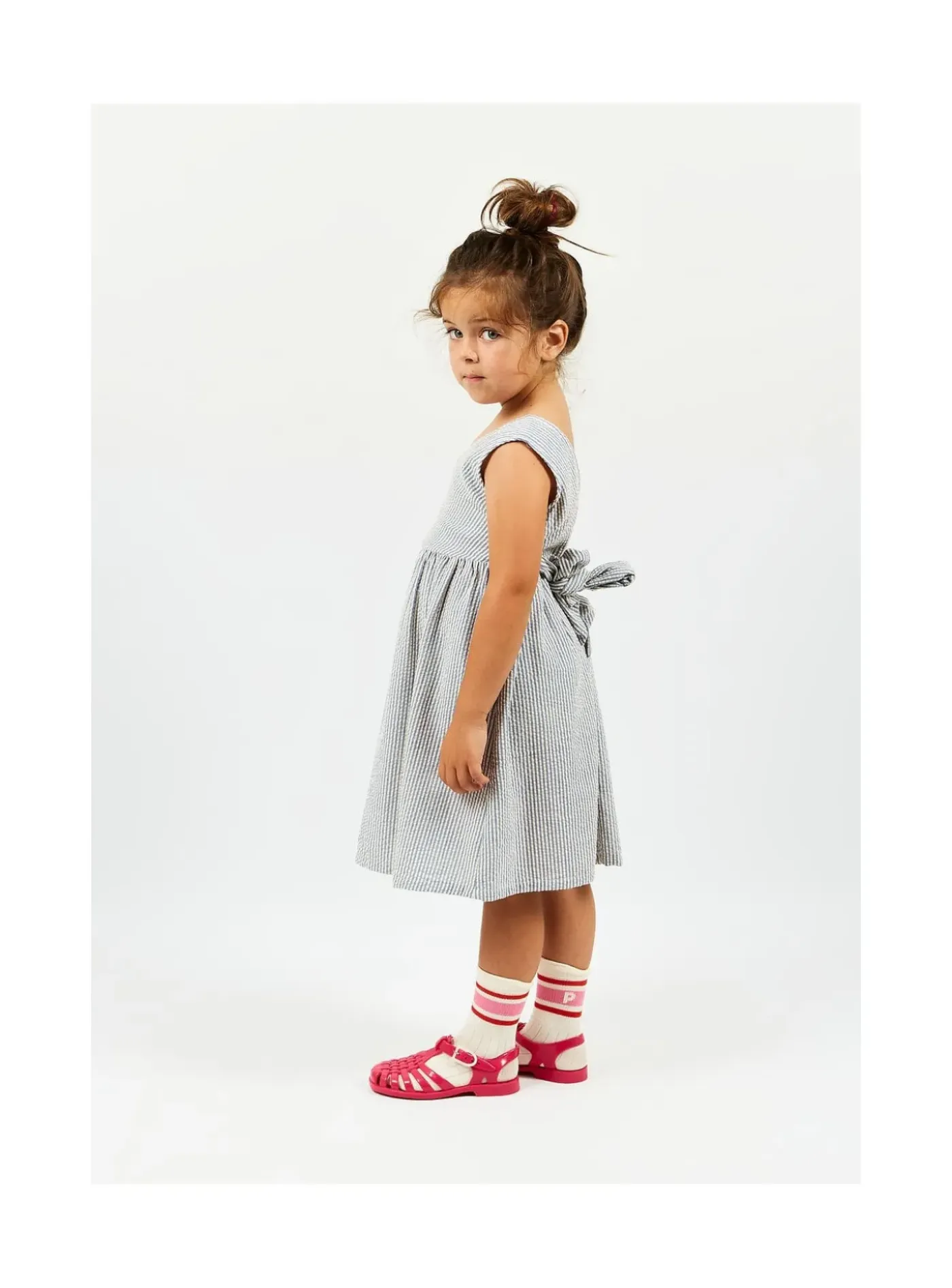 Arsene et les pipelettes Robe Sans Manches Mini Rayures BLEU4 Outlet