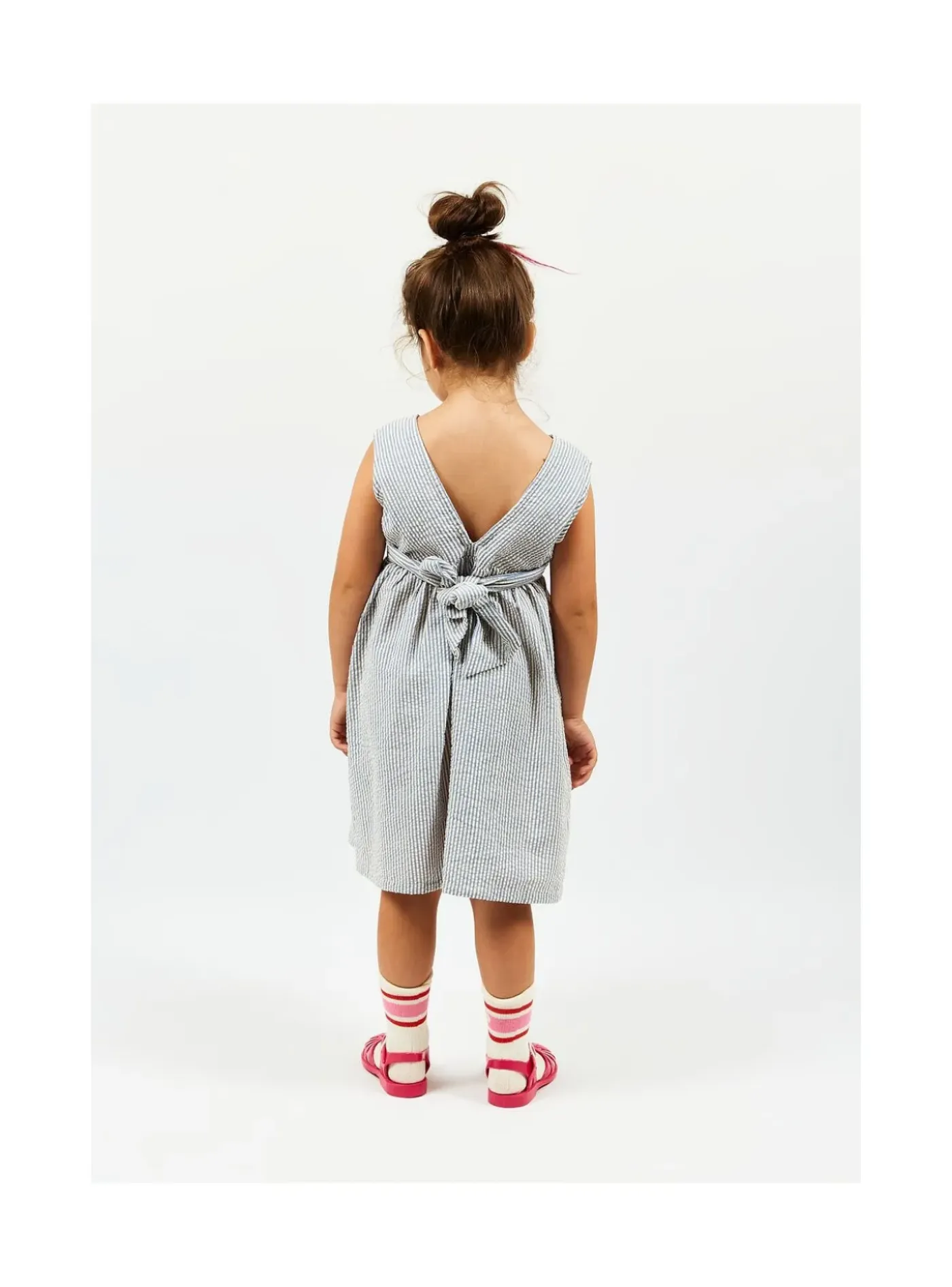 Arsene et les pipelettes Robe Sans Manches Mini Rayures BLEU4 Outlet