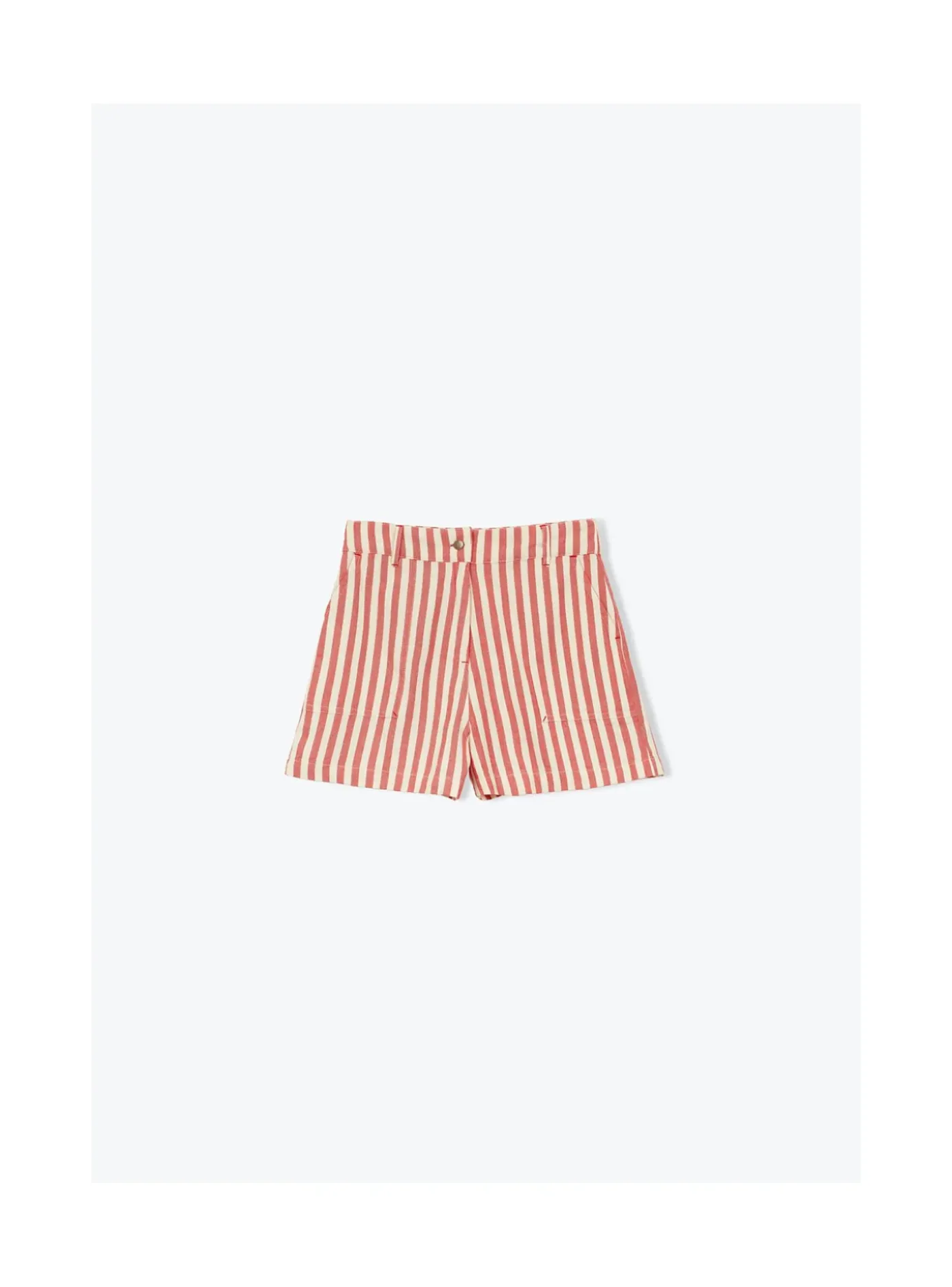Arsene et les pipelettes Short Femme Rayures Transat ROUGE30 Online