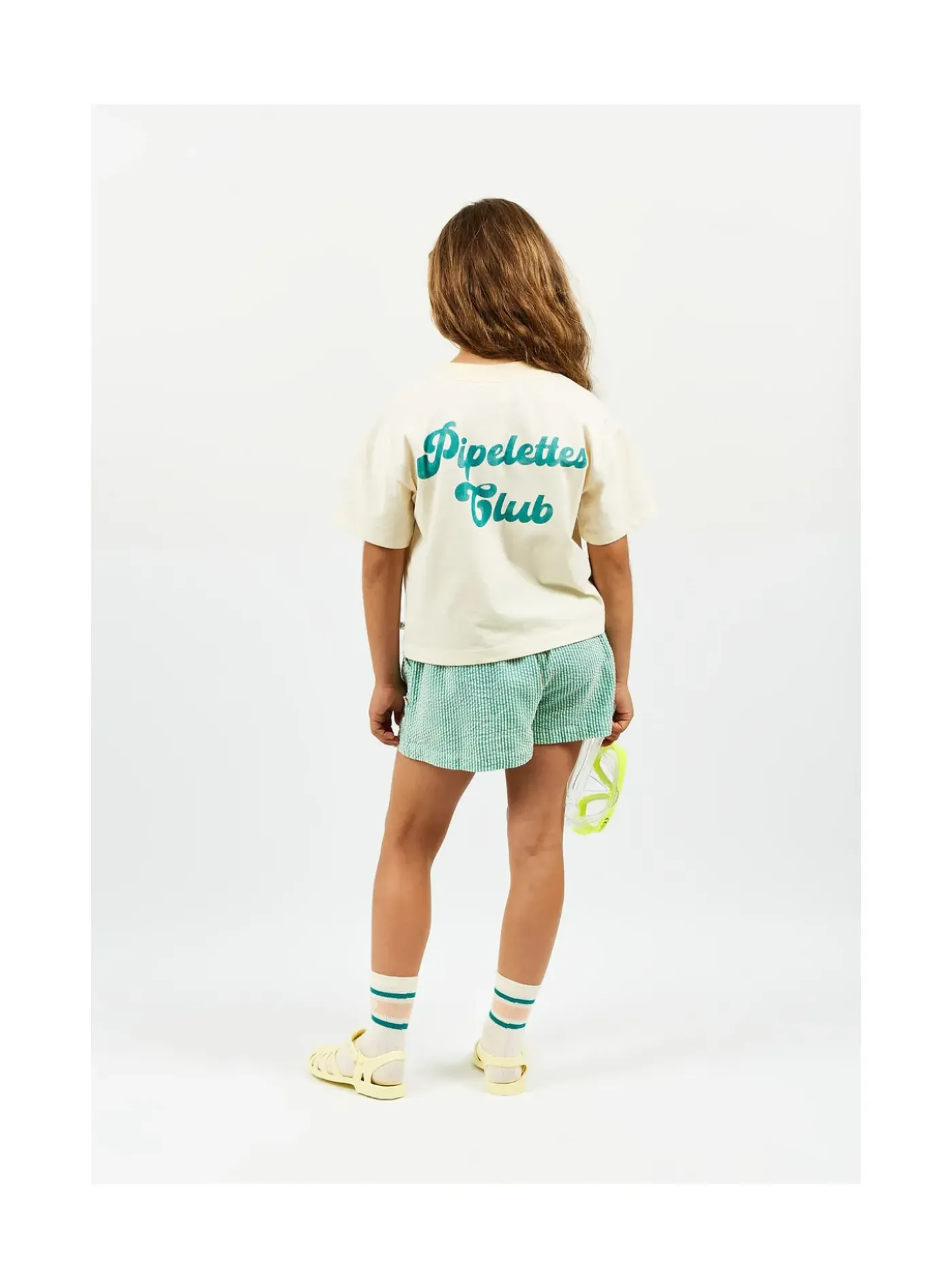 Arsene et les pipelettes Short Fluide Mini Rayures VERT233 Clearance