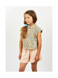 Arsene et les pipelettes Short Fluide Petits Carreaux PECHE263 New