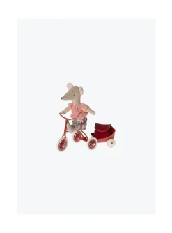 Arsene et les pipelettes Souris Tricycle Maileg SISTER/RED Sale