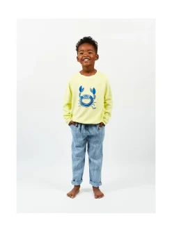 Arsene et les pipelettes Sweat Eponge Crabe JAUNE52 Online