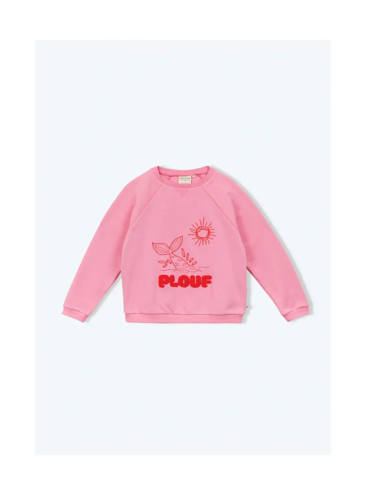 Arsene et les pipelettes Sweat Plouf ROSE13 Clearance
