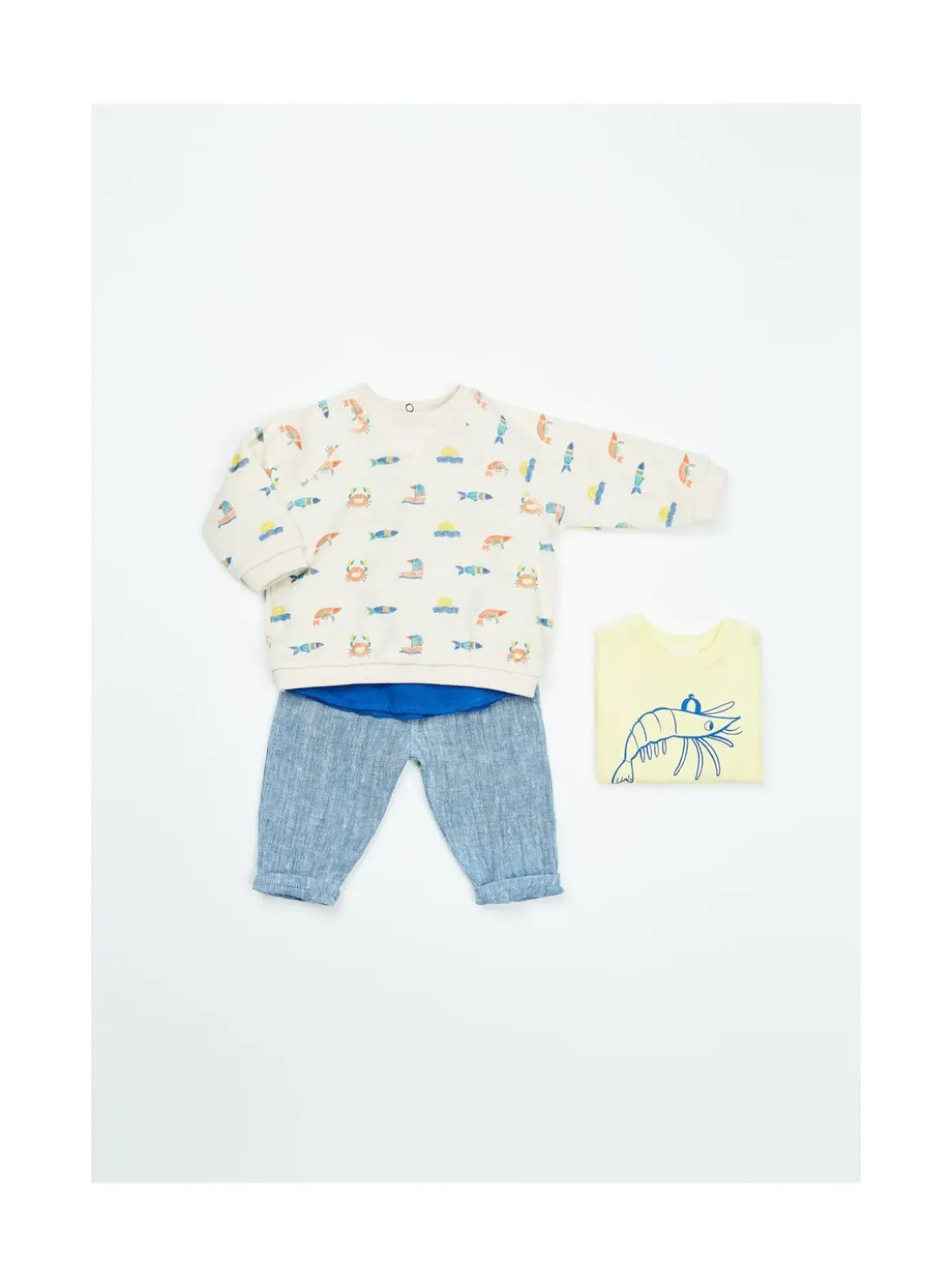 Arsene et les pipelettes T-shirt Bébé Crevette Club JAUNE52 Hot