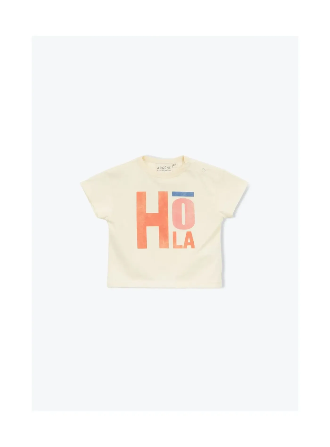 Arsene et les pipelettes T-shirt Bébé Hola ECRU12 New