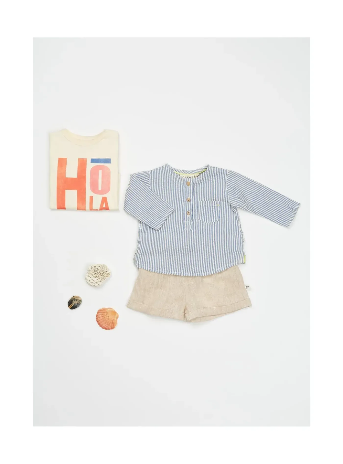 Arsene et les pipelettes T-shirt Bébé Hola ECRU12 New