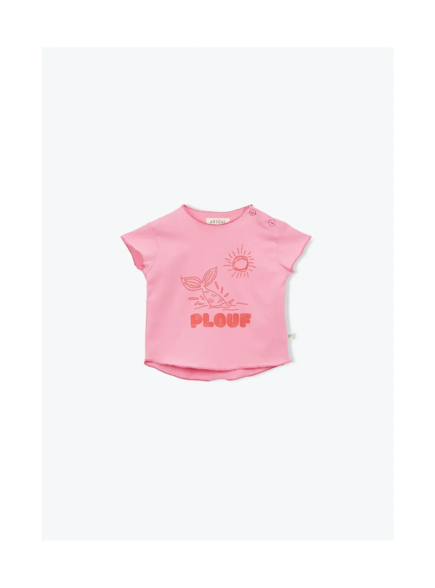 Arsene et les pipelettes T-shirt Bébé Plouf ROSE13 Online