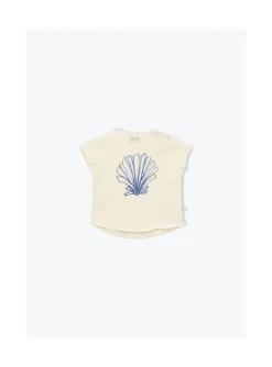 Arsene et les pipelettes T-shirt Bebe Coqullage Bio ECRU12 Outlet