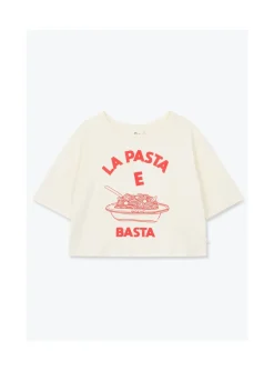 Arsene et les pipelettes T-shirt Femme Pasta E Basta ECRU12 New