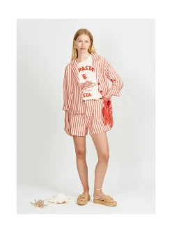Arsene et les pipelettes T-shirt Femme Pasta E Basta ECRU12 New