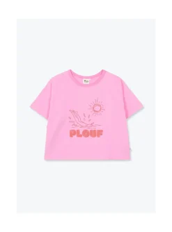 Arsene et les pipelettes T-shirt Femme Plouf ROSE13 Discount