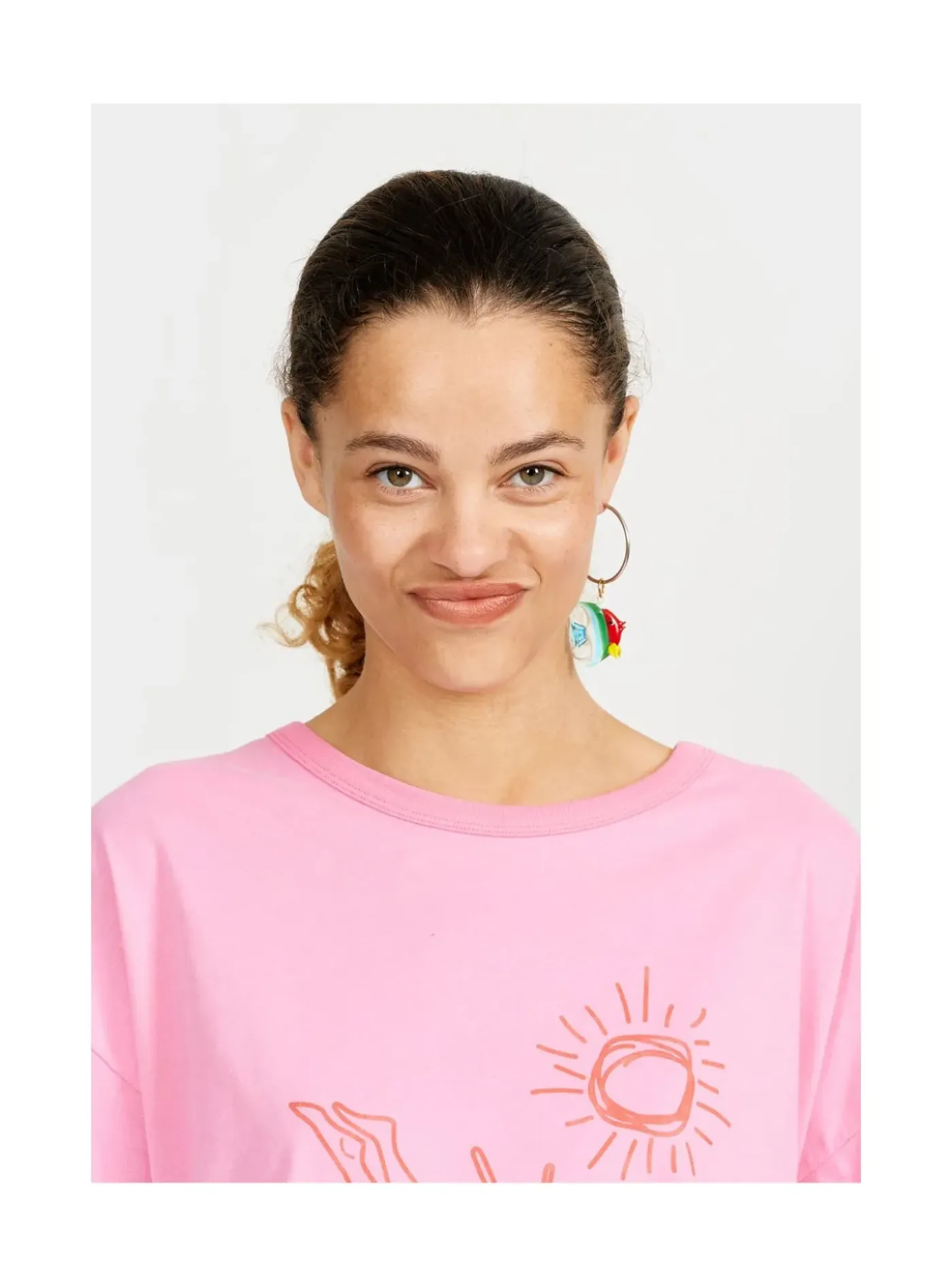 Arsene et les pipelettes T-shirt Femme Plouf ROSE13 Discount