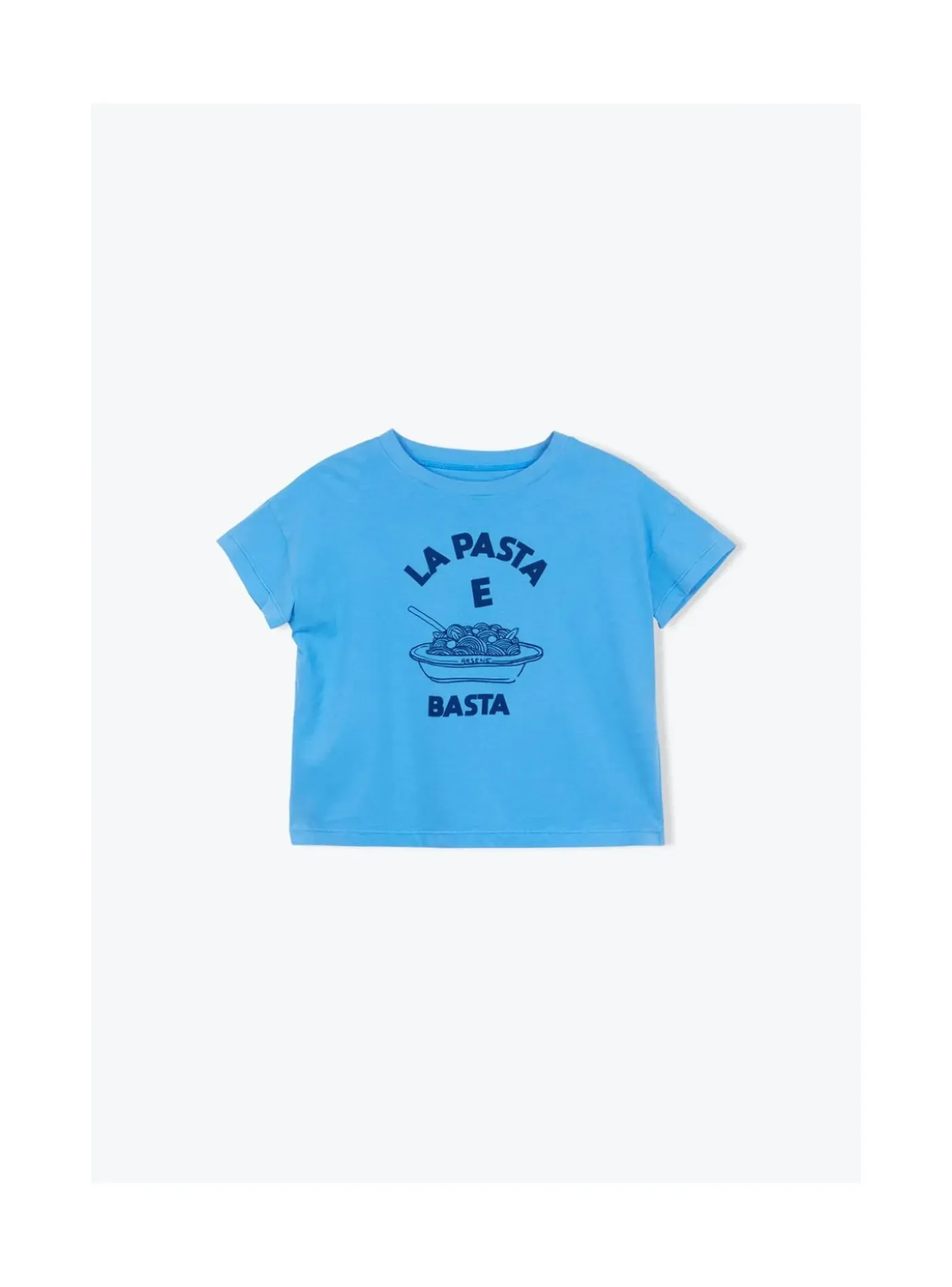 Arsene et les pipelettes T-shirt Pasta E Basta BLEU4 New