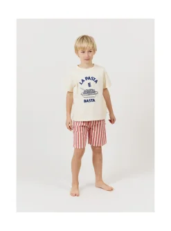Arsene et les pipelettes T-shirt Pasta E Basta ECRU12 Discount