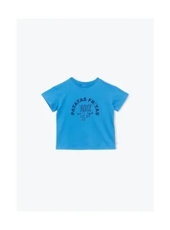 Arsene et les pipelettes T-shirt Patatas Fritas BLEU4 New
