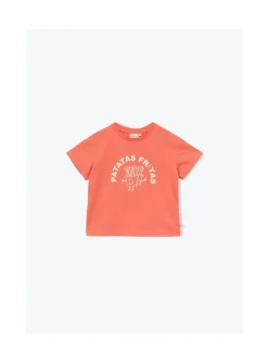 Arsene et les pipelettes T-shirt Patatas Fritas ROUGE30 Sale