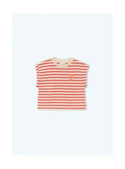 Arsene et les pipelettes T-shirt Rayures ROUGE30 Fashion
